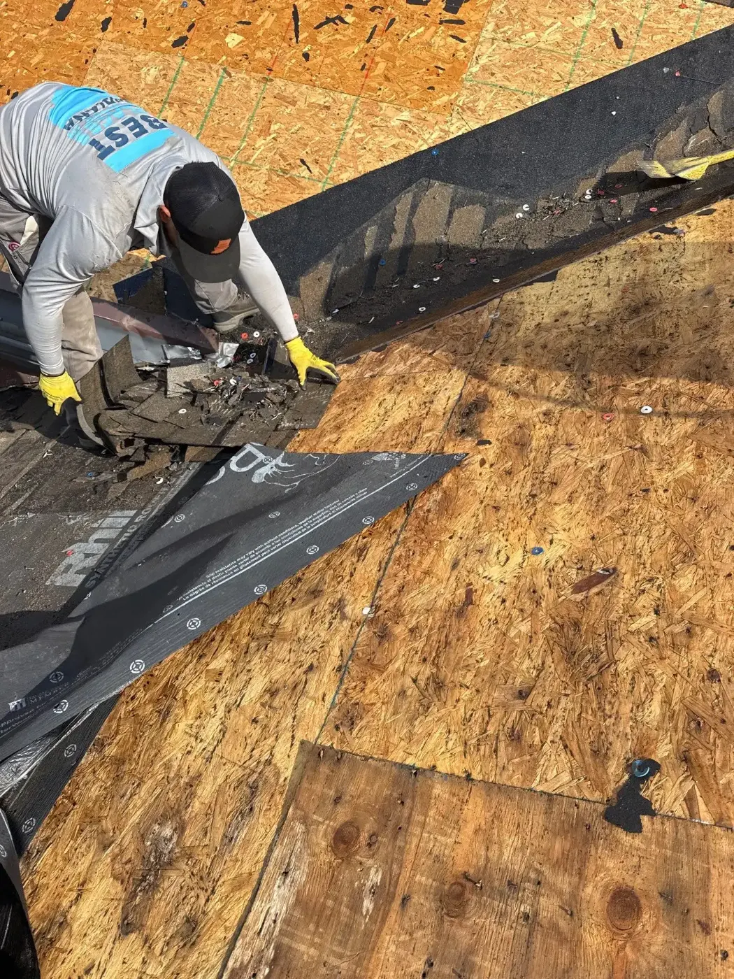 Flashing and seam work in Lawrence